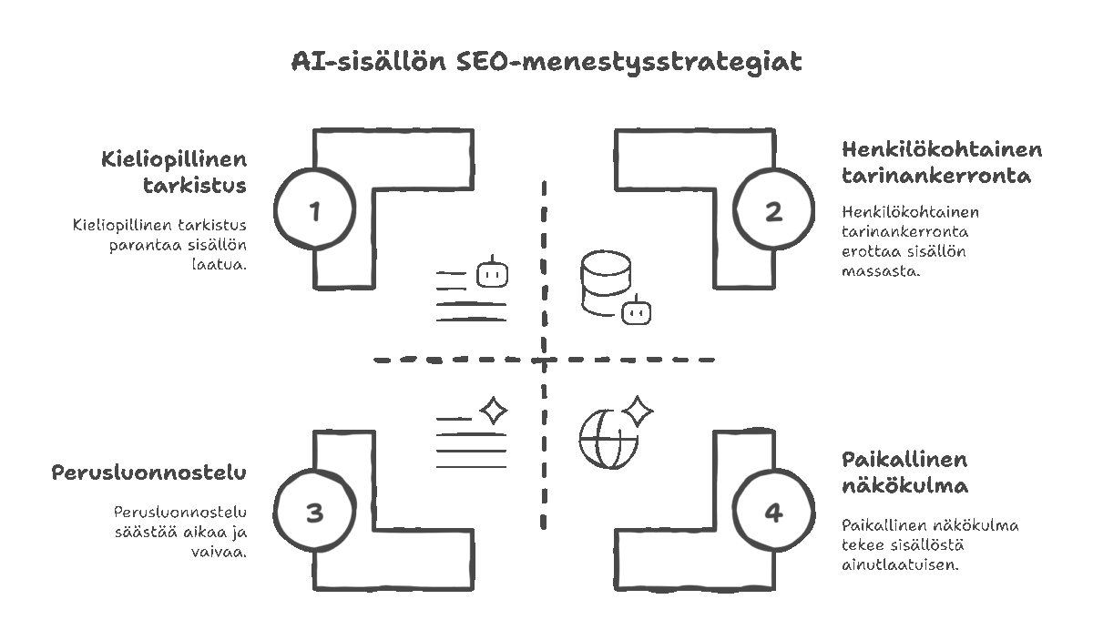 AI-sisällön SEO-menestysstrategiat